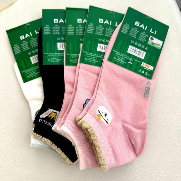 NWT! Women Bamboo Fiber Socks 6 pairs, Breathable & Warm, ankle socks - Picture 3 of 5